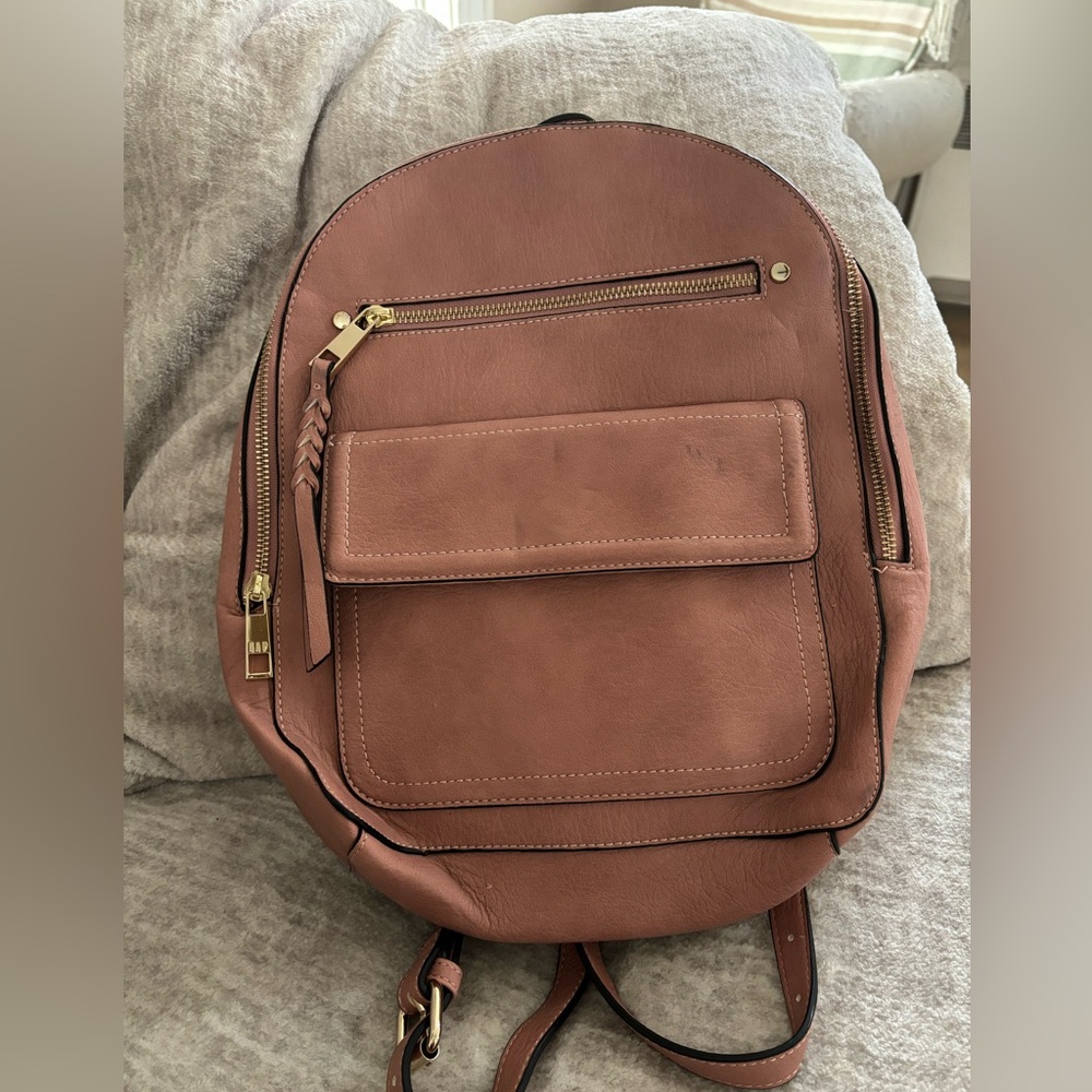 Gap Faux Leather Rose Colored Backpack
